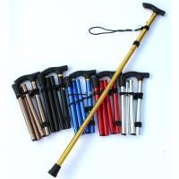 Bastón Multifuncional De Caminar Pólipos Telescopios Plegables Bastón De Ancianos Bastón De Madera Metálica Bastón De Paseo Al Aire Libre - details 1