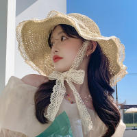 Sombrero De Sol Para Mujer Gran Alas Plegable Protección UV Sombrero De Paja De Verano Para Playa Sombrero De Playa Chapeau Femme Cap De Soleil - details 1