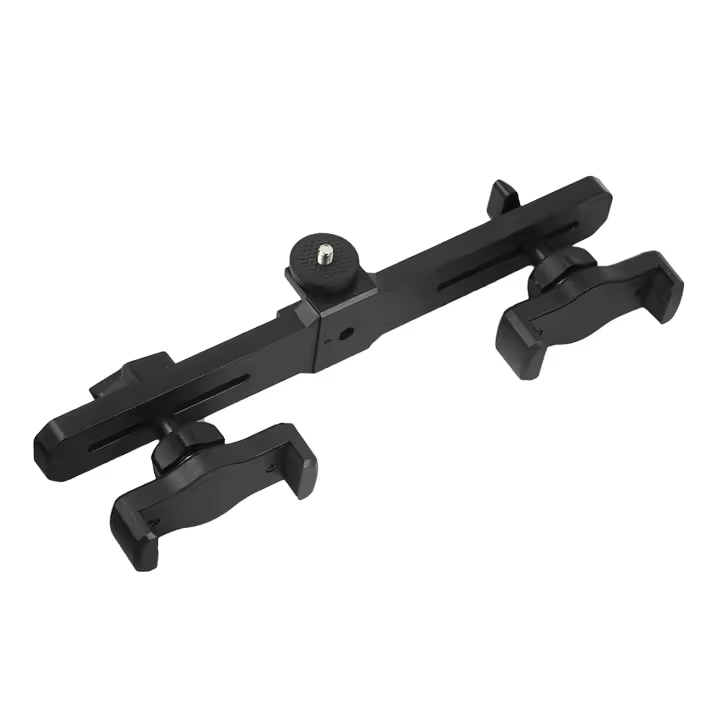 Soporte Universal Para Móvil Con Dos Barras Cruzadas Ajustables Accesorio Multifuncional Para Tripie De Grabación De Vídeo Y Streaming - 1