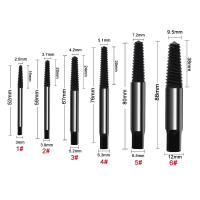 Set De 5 Extractores De Tornillos Metálicos Para Bricolaje Herramientas Para Extraer Tornillos Rotos Y Tubos De Agua De Acero Aluminio - details 0