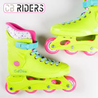 CB Riders - Patines en línea, Color amarillo neón, Cierre ajustable con hebilla y cordones, Talla 36-37/38-39, A partir de 3 años, Máximo 50 kg, Patinetes en línea infantiles, Modernos y llamativos - details 4
