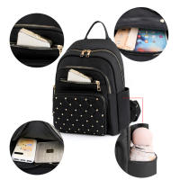 Mochila De Moda Para Mujer De Alta Calidad En Nylon Gran Tamaño Para Viajes Escolares Bolsa De Hombro Para Chicas Adolescentes - details 17
