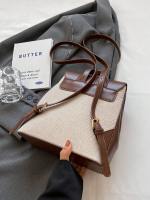 Mochila Color-block Estilosa Para Mujeres Adecuada Para El Día Escuela Y Trabajo Ideal Para Adolescentes Estudiantes De Universidad Femenina - details 1