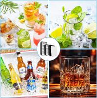 3 X Grandes bandejas de Cubo de Hielo, bandejas de Cubo de Hielo con tapa, cubos de Hielo de silicona, Molde de Hielo, para bebidas frías, whisky, cóceles (6 compartimientos × 2 + 8 compartimientos × 1) - details 1