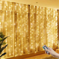 Guirnalda De Luces LED Para Cortina 6/3M Con Control Remoto Y USB Decoración Para Navidad Halloween Casa Habitación - details 3