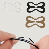 Banner - Set de 3 Clips para unir tirantes sujetador, clips para sujetador, Forma de mariposa - Negro
