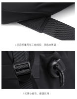 Mochila Casual Para Hombres Viaje Tendencia Estudiante De Colegio Moda Coreana Versión Mochila Escolar Impermeable Con Cierre De Cremallera - details 21