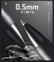 M&G Bolígrafo De Gel Secado Rápido 0.5mm Agarre De Goma Suave Apariencia Fresca Negra Recargable Para Estudiantes Y Uso Comercial - details 2