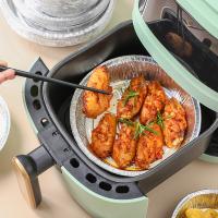 50Pcs Aluminio Para Microondas Y Air Fryer Fundas De Papel Desechable Para Horno Antiadherente Matriz De Alubia No Pegajosa - details 6