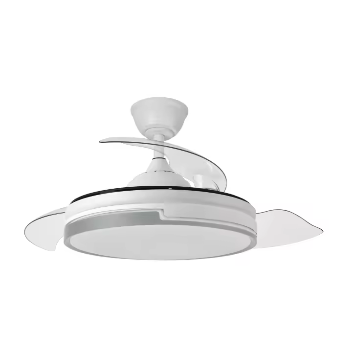 Fabrilamp VENTILADOR DC PAPIRO 59W BLAN/GRIS 3ASP.107D - 1