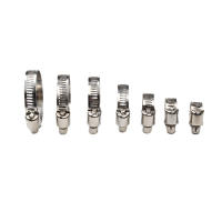 Kit De 20/60 Piezas De Tornillos De Tubo Ajustables En Acero Inoxidable Para Fontanería Swivel Metal Fuel Hose Clamp 1/4''-1-1/2'' (6-38mm) - details 5