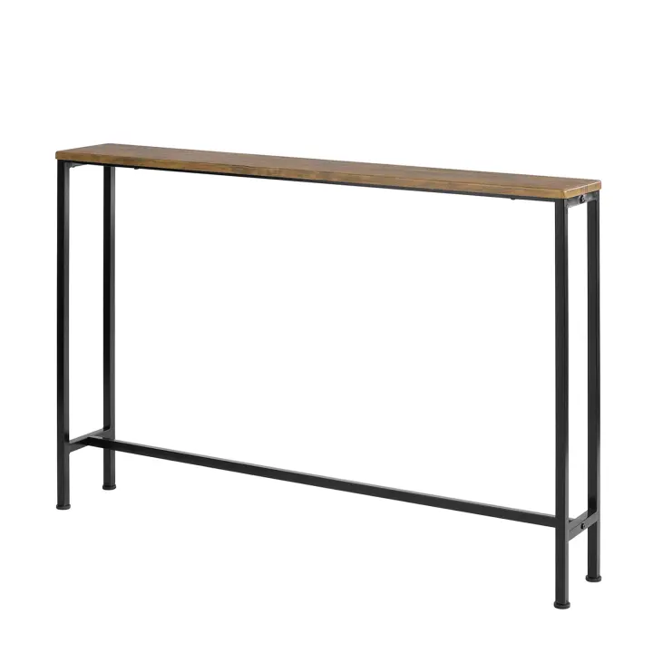 SoBuy Mesa de Entrada Recibidor Mesa de Consola MDF y Hierro 120 x 80 x 20 cm FSB19-XL-N ES - 1