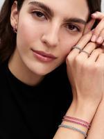 Pandora - Pulsera de tenis rosa brillante - Plata de ley - details 2