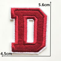 1PC Parche Bordado De Alfabeto Inglés Rojo A-Z Aplicación Para Ropa Bolsos Chaquetas Decoración De Iraón DIY Manualidades - details 4