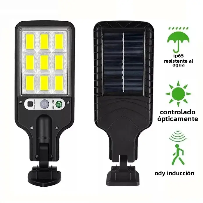 Lámparas De Calle Solar Exterior Impermeables Con Sensing Humano Para Jardín Y Vivienda Iluminación Rural De Pared Moderna LED IP65 - 1