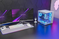 Mars Gaming MC-CURV, Caja Gaming ATX, Triple Cristal Templado Curvado Continuo Frontal y Lateral, Estructura Doble Cámara, Semitorre PC Compacta con Amplia Capacidad Interna, USB-C y USB 3.0, Caja PC Negra o Blanca - details 1