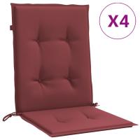 vidaXL Cojines silla respaldo bajo 4 ud tela 100x50x4 cm Color Antracita melange,  Gris claro melange,  Gris oscuro melange y mas Cojín Decorativo de Asiento Cojines de muebles de salon - details 8