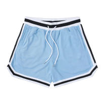 Shorts Deportivos Para Hombre Doble Capa Malla Secado Rápido Entrenamiento Verano Fitness Casual Transpirable Shorts - details 27