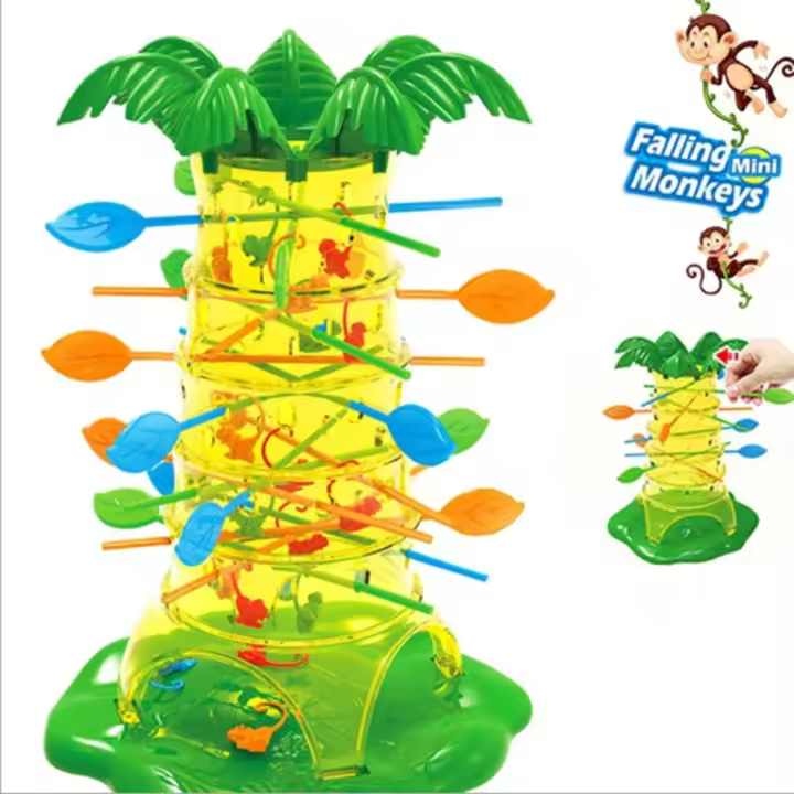 Juego De Mesa Interactivo Para Niños Con Mono Que Saltita Y Caídas Juguete Educativo Para El Desarrollo Del Equilibrio Y La Coordinación Manual-Mental - 1
