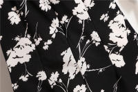 Vestido Mini De Verano Para Mujer Estampado Floral Chiffón Casual Cintura Natural Manga Larga Suelta Cierre De Cremallera - details 28