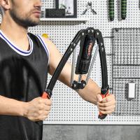 SPORTNOW Extensor de Pecho Músculo Extensor Ajustable Ejercitador Tensores Musculación con Resistencia Ajustable 10-200 kg para Entrenamiento en Casa Oficina Viaje Negro - details 1