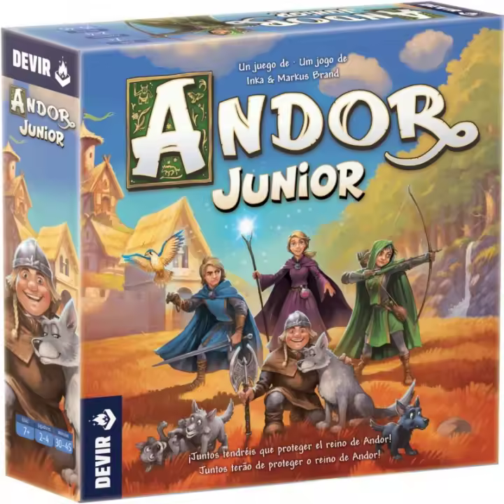 Juego de Mesa Andor Junior Devir - Aventuras Emocionantes - Juego Cooperativo Fantasía Heroica - 1