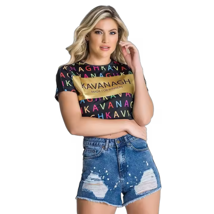 Camiseta Gianni kavanagh Alfabeto Ganadores Negro - 1