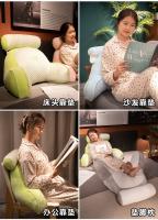 Cojín De Lectura Triangular Suave Grande Soporte Lumbar Cintura Para Dormitorio Oficina Sofa Almohada De Tirar De Cojín De Espalda - details 7