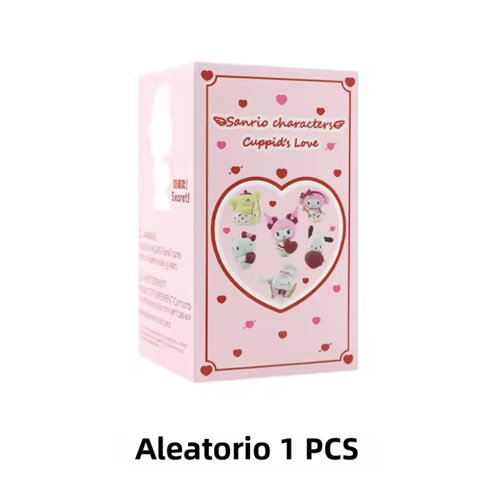 Caja Sorpresa Figura Sanrio Love Cupid Serie Cinnamoroll Anime De Dibujos Animados Hello Kitty Kuromi Muñeca Juguete Para Niñas Y Niños - 1