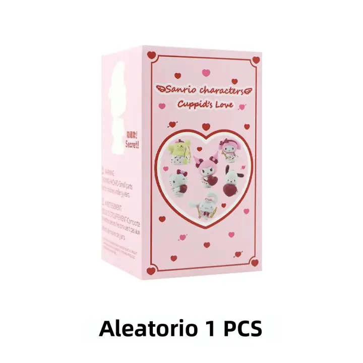 Caja Sorpresa Figura Sanrio Love Cupid Serie Cinnamoroll Anime De Dibujos Animados Hello Kitty Kuromi Muñeca Juguete Para Niñas Y Niños - 1