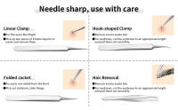 Kit De Herramientas Para Eliminar Quistes Y Puntos Negros 9pcs Herramienta De Extracción De Acné De Acero Inoxidable Para El Rostro - details 1
