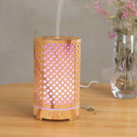 Hollow aromatherapy machine ultrasonic atomizer household colorful night light desktop essential oil aromatherapy humidifier - details 4