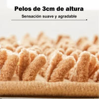 AYA MARKT Alfombra de baño, Alfombra de Microfibra de Chenille, Suave y Cómoda, Agua súper Absorbente, Antideslizante, Gruesa para el Cuarto de baño, 50x80cm - details 1