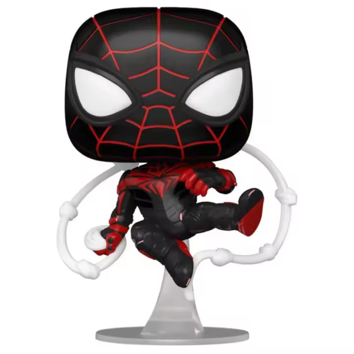 Funko Pop Figura De Miles Morales Con Traje Tecnológico Avanzado De Marvel Spiderman - 1