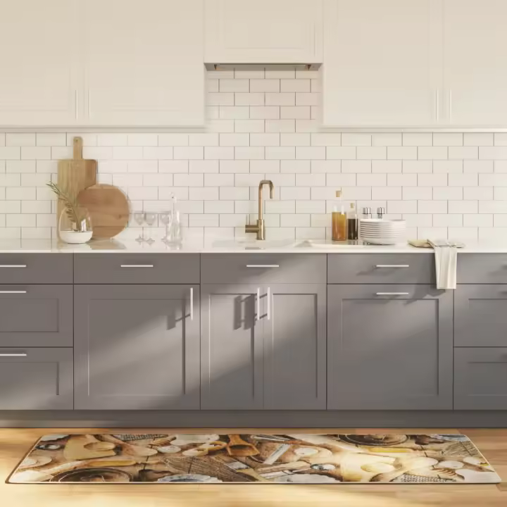 vidaXL Alfombra de cocina lavable antideslizante multicolor 60x180 cm - 1