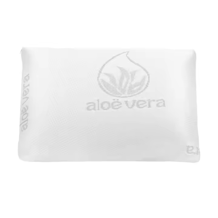 Almohada viscoelástica, Funda con Cremallera con Tejido Aloe Vera  Termo regulable, Ergonómica, garantizando Confort y un Gran Descanso - 1