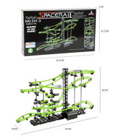 Juguete Educativo Para Niños Camino De Bolas Con Carruseles Espacio De Juego DIY Luz Nocturna Rastrillo De Ratón Juego De Carreras En Blanco Y Negro - details 9