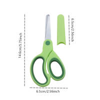 Tijeras De Seguridad Para Niños Estudiantes DIY Papel Herramienta De Corte Para Niños Mano Izquierda Con Funda Estationaria - details 0