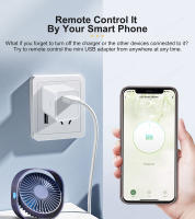 Adaptador De Micro USB Inteligente Tuya 5V WiFi Con Interruptor Compatible Con Alexa Hey Google Alice Para Control Remoto De Hogar - details 3