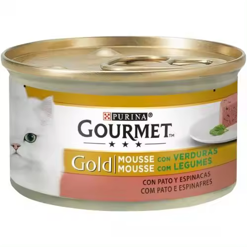 GOURMET GOLD Mousse Comida húmeda Pato&Espinaca 85g - 1
