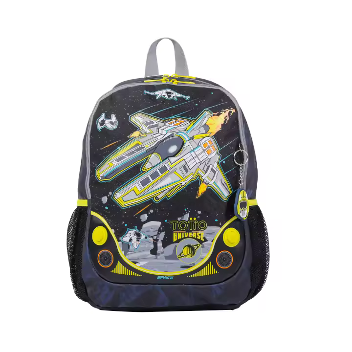 Totto Mochila escolar  Spacesh -Dimensiones:30.5 x 40 x 12.5 cm-Material:Poliester - 1