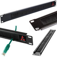 Panel guiacables tipo cepillo de 19 pulgadas.  TRICOM - details 1