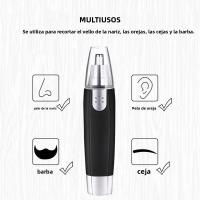 Afeitadora Eléctrica Para Nariz Y Orejas 1pc Fácil De Limpieza Herramienta De Afeitado Para Hombres Y Mujeres Trimmer De Cabello De La Nariz - details 4