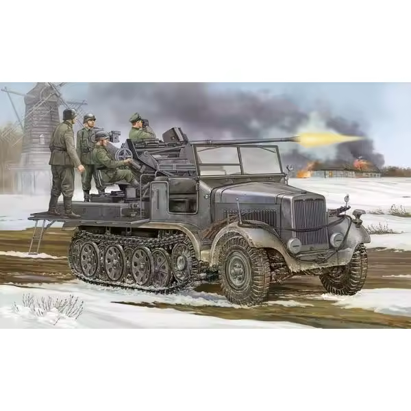 TROMPETIST 05532 ALEMÁN SD.KFZ.6/2 3,7 cm FLAK 37 AUF SELBSTFAHRLAFETTE 1/35 - 1
