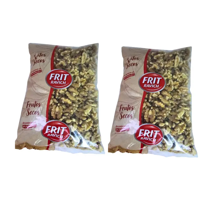 lote de 2 y 1 Paquetes De Nueces Grano Crudas Frit Ravich 1kg Rico En Grasas Saludables, Proteínas Y Fibra.de USA - 1