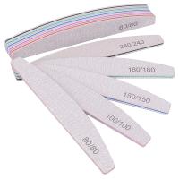 Set De 5/10 Pcs Archos De Uñas Profesionales Con Papel De Herramientas De Manicura 150/180 Y Forma De Media Luna Verde - details 6