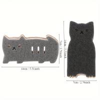 Juego De 4 Piezas De Esponja De Gato Lindo Para Cocina - Herramientas De Limpieza Y Lavado Duros Y Duraderos - details 3