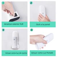 Lámpara Nocturna Sensor De Movimiento USB Recargable LED Dimmable Portátil Para Habitación De Niños Y Dormitorio Luz Nocturna Activada Por Movimiento - details 7