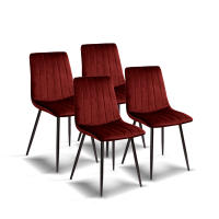 Furniture Style S.L. - Pack de 4 Sillas de Comedor Vintage Modelo Iria en Terciopelo - details 1