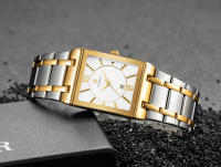 Reloj De Hombre WWOOR Oro Cuadrado Marca Top Lujo Reloj De Pulsera Acero Inoxidable Impermeable Movimiento De Cuarzo Romano - details 24
